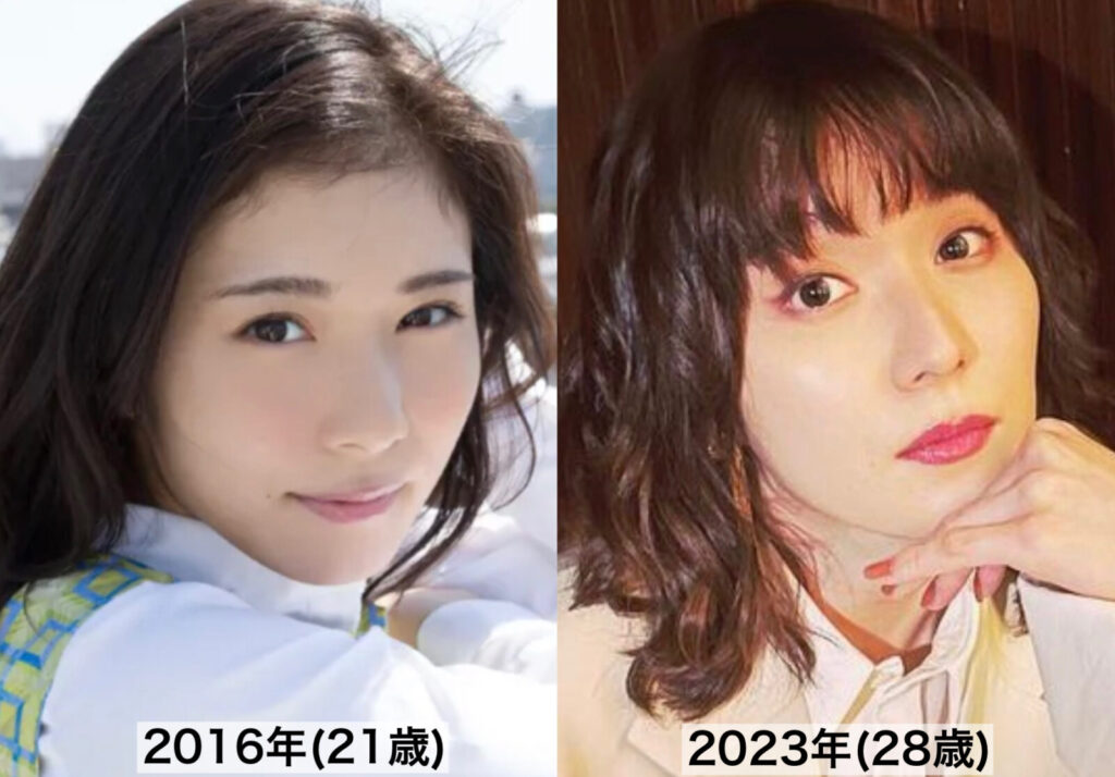 松岡茉優の現在と過去の姿の比較