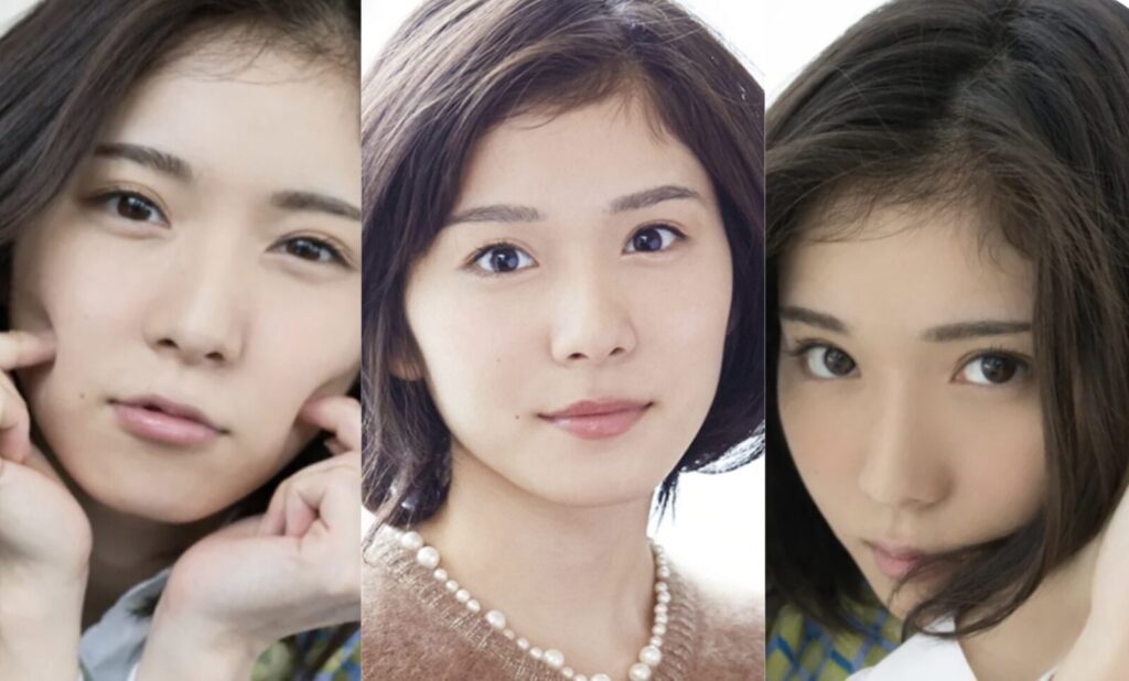 松岡茉優の3枚の写真