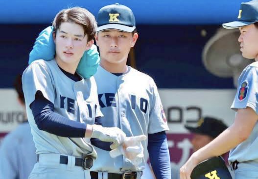 慶応高校の３人の野球選手